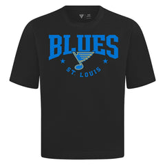 St. Louis Blues Levelwear Luxe Signature Knit T-Shirt - Black T-shirts