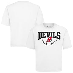 New Jersey Devils Levelwear Luxe Signature Knit T-Shirt - White T-shirts