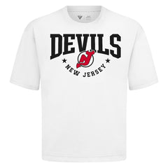 New Jersey Devils Levelwear Luxe Signature Knit T-Shirt - White T-shirts