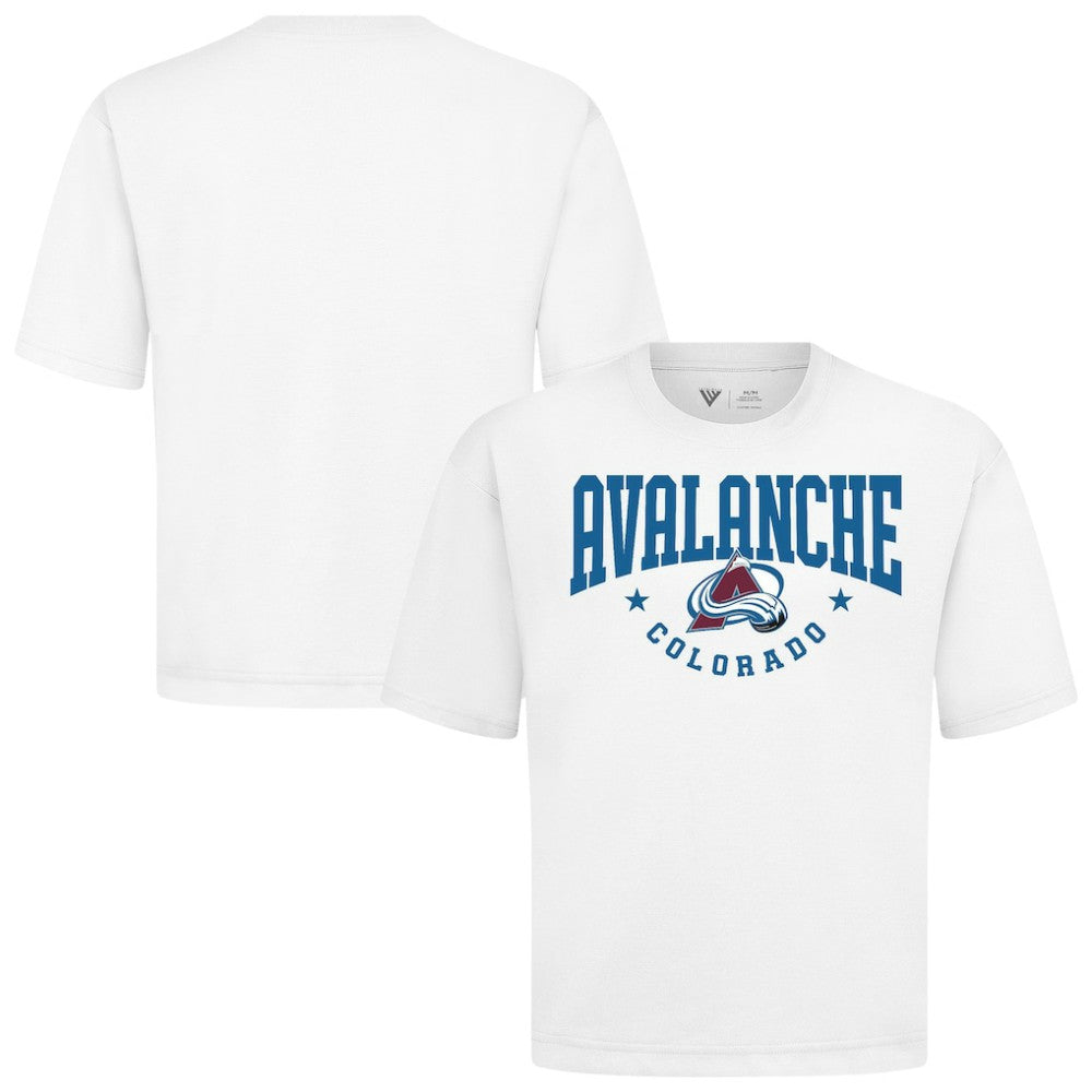 Colorado Avalanche Levelwear Luxe Signature Knit T-Shirt - White T-shirts