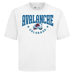 Colorado Avalanche Levelwear Luxe Signature Knit T-Shirt - White T-shirts