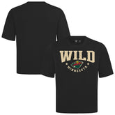Minnesota Wild Levelwear Luxe Signature Knit T-Shirt - Black T-shirts