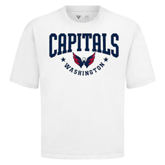 Washington Capitals Levelwear Luxe Signature Knit T-Shirt - White T-shirts
