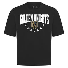 Vegas Golden Knights Levelwear Luxe Signature Knit T-Shirt - Black T-shirts