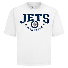 Winnipeg Jets Levelwear Luxe Signature Knit T-Shirt - White T-shirts