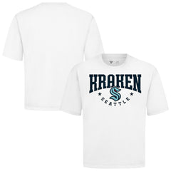 Seattle Kraken Levelwear Luxe Signature Knit T-Shirt - White T-shirts