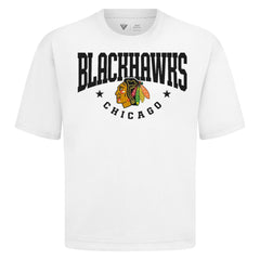 Chicago Blackhawks Levelwear Luxe Signature Knit T-Shirt - White T-shirts