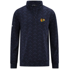 Chicago Blackhawks Levelwear Chameleon Quarter-Zip Sweatshirt - Navy Sweatshirts