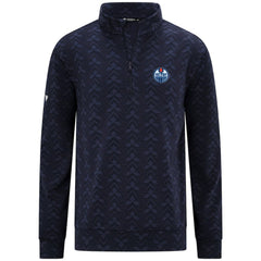 Edmonton Oilers Levelwear Chameleon Quarter-Zip Sweatshirt - Navy Sweatshirts