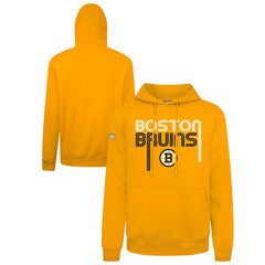 Boston Bruins Levelwear Podium Lanes Hoodie - Gold Hoodies