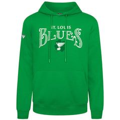 St. Louis Blues Levelwear St. Patrick's Day Podium Hoodie - Green Hoodies