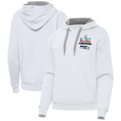 Seattle Seahawks Antigua Women's Super Bowl LX Champions Victory Hoodie - White cheap
