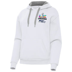 Seattle Seahawks Antigua Women's Super Bowl LX Champions Victory Hoodie - White cheap