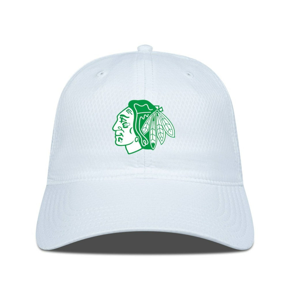Chicago Blackhawks Levelwear Matrix Patch Adjustable Hat - White Hats