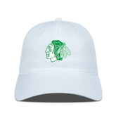 Chicago Blackhawks Levelwear Matrix Patch Adjustable Hat - White Hats