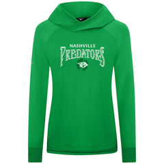 Nashville Predators Levelwear Women's St. Patrick's Day Slender Raglan Hoodie - Kelly Green Hoodies
