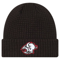 Buffalo Sabres New Era Waffle Cuffed Knit Hat - Black Hats