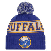 Buffalo Sabres New Era Retro Cuffed Knit Hat with Pom - Royal Hats