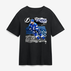 Nikita Kucherov Tampa Bay Lightning Fresh Ice T-Shirt - Black T-shirts