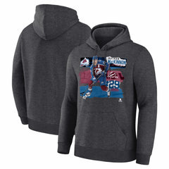 Nathan MacKinnon Colorado Avalanche Fresh Ice Hoodie - Charcoal Hoodies