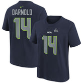 Sam Darnold Seattle Seahawks Youth Super Bowl LX Name & Number T-Shirt - College Navy discount