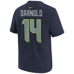 Sam Darnold Seattle Seahawks Youth Super Bowl LX Name & Number T-Shirt - College Navy discount