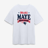 New England Patriots Drake Maye Fan Club T-Shirt - White discount