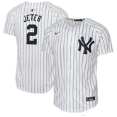 Derek Jeter New York Yankees Youth Home Game Jersey White