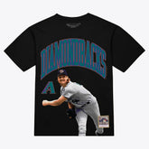 Randy Johnson Arizona Diamondbacks Photo Arch Player Graphic T-Shirt Black