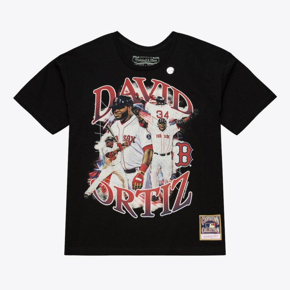 David Ortiz Boston Red Sox Legendary Collage Player T-Shirt Black
