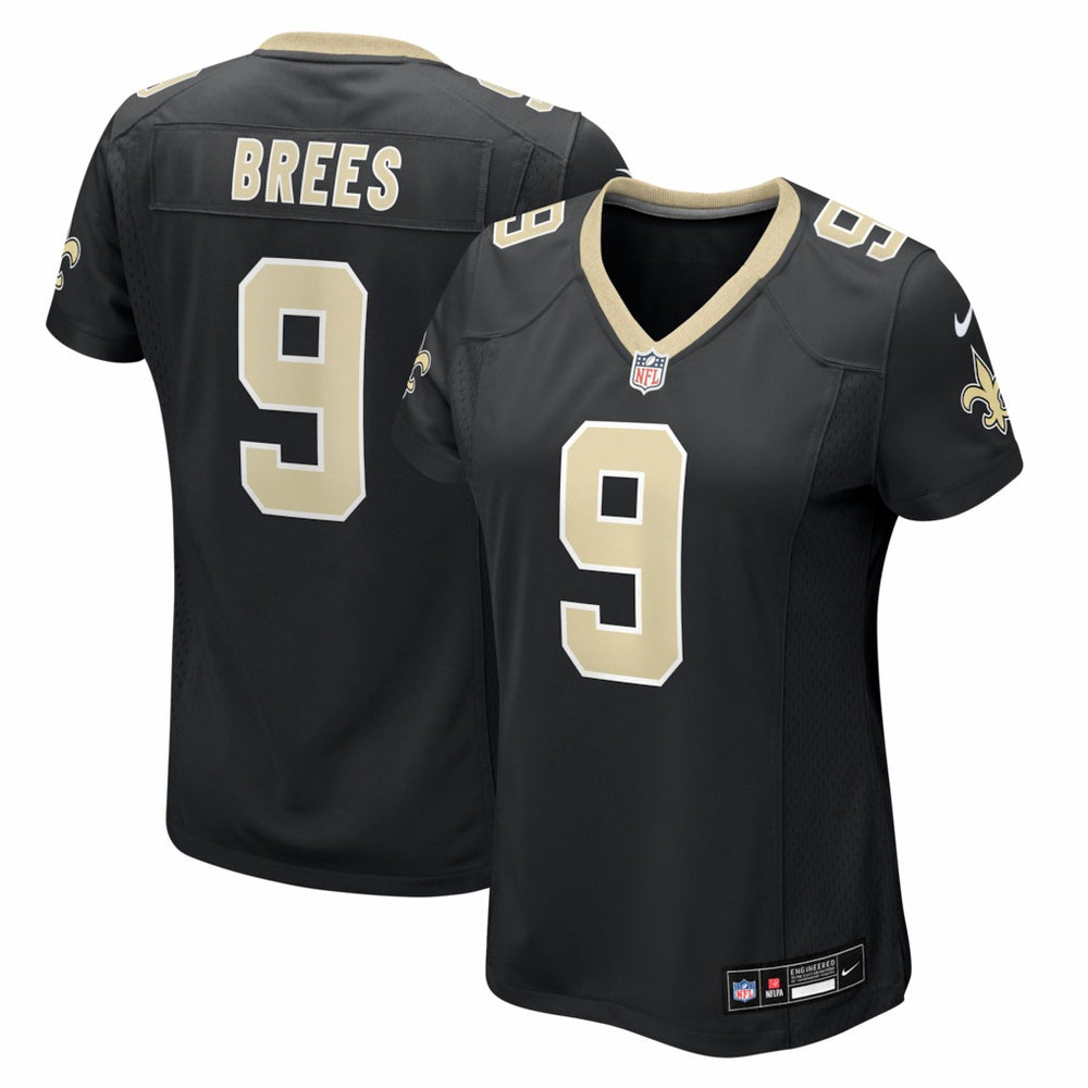 Drew Brees New Orleans Saints Women's Team Game Jersey - Black discount