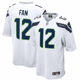 12s Seattle Seahawks Game Jersey - White on sale