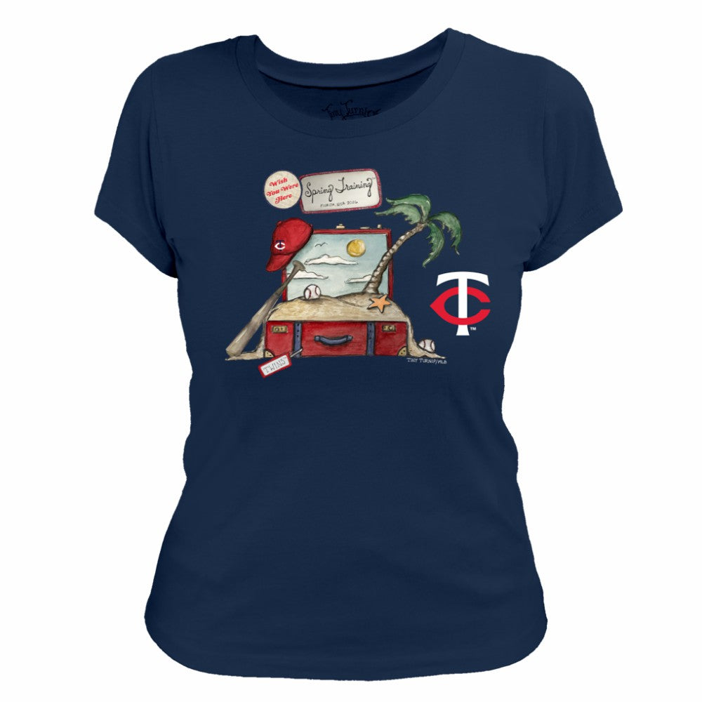 Minnesota Twins Tiny Turnip Women's 2026 Spring Training T-Shirt Navy