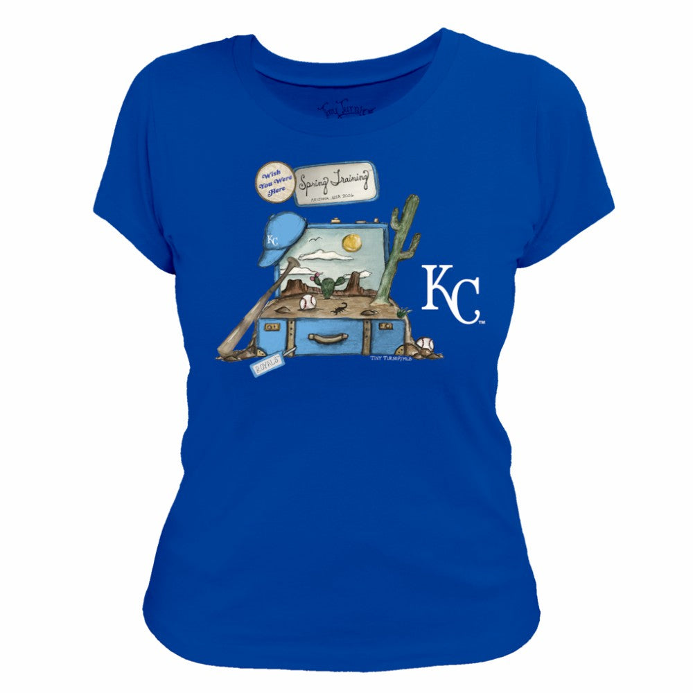 Kansas City Royals Tiny Turnip Women's 2026 Spring Training T-Shirt Royal