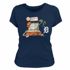 Detroit Tigers Tiny Turnip Women's 2026 Spring Training T-Shirt Navy