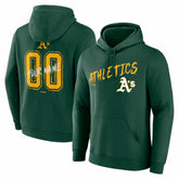 Athletics Hustle Personalized Name & Number Hoodie Green