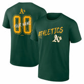 Athletics Hustle Personalized Name & Number T-Shirt Green