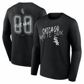 Chicago White Sox Hustle Personalized Name & Number Long Sleeve T-Shirt Black