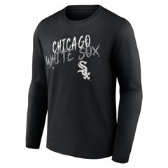 Chicago White Sox Hustle Personalized Name & Number Long Sleeve T-Shirt Black