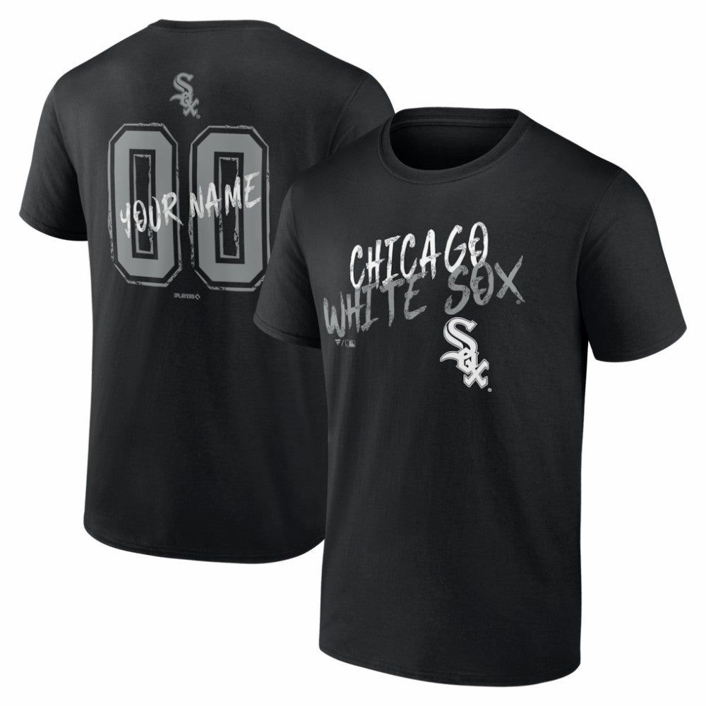 Chicago White Sox Hustle Personalized Name & Number T-Shirt Black