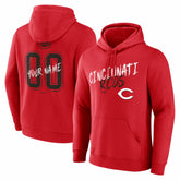 Cincinnati Reds Hustle Personalized Name & Number Hoodie Red