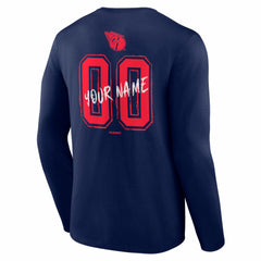 Cleveland Guardians Hustle Personalized Name & Number Long Sleeve T-Shirt Navy