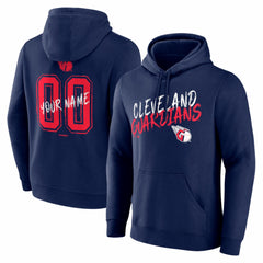 Cleveland Guardians Hustle Personalized Name & Number Hoodie Navy