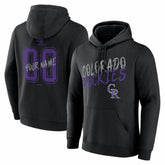 Colorado Rockies Hustle Personalized Name & Number Hoodie Black