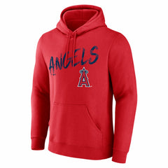 Los Angeles Angels Hustle Personalized Name & Number Hoodie Red