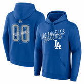 Los Angeles Dodgers Hustle Personalized Name & Number Hoodie Royal