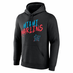 Miami Marlins Hustle Personalized Name & Number Hoodie Black
