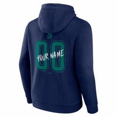 Seattle Mariners Hustle Personalized Name & Number Hoodie Navy