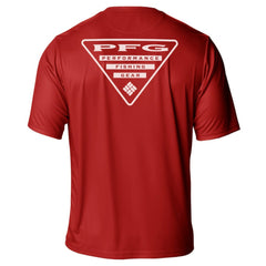 Carolina Hurricanes Columbia PFG Terminal Tackle Omni-Shade T-Shirt - Red T-shirts