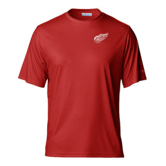 Detroit Red Wings Columbia PFG Terminal Tackle Omni-Shade T-Shirt - Red T-shirts